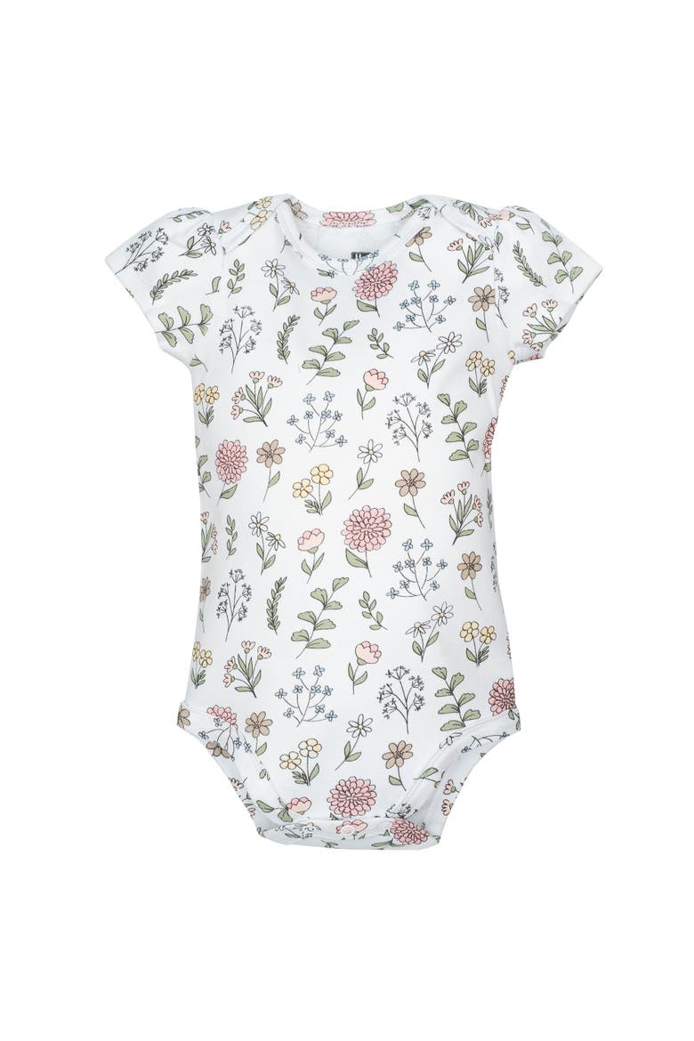 5Pk of Gentle Cotton One-Pieces, Alternate, color, Dandelion Wish