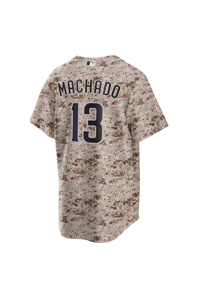 Men's Nike Manny Machado Camo San Diego Padres USMC Alternate Replica Player Jersey, Alternate, color, Camo