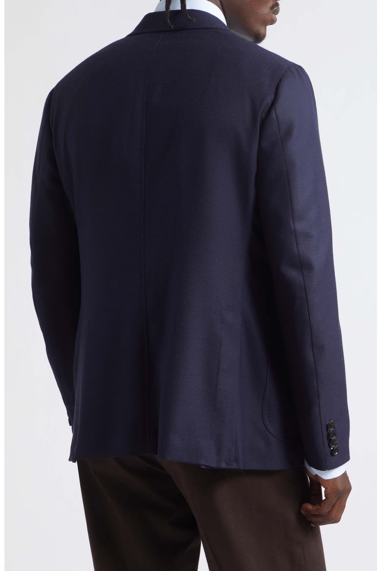 Capri Navy Wool Hopsack Blazer, Alternate, color, BLUE
