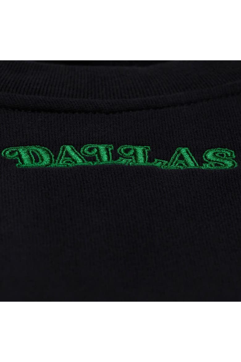 Women's Mitchell & Ness  Black Dallas Mavericks Hardwood Classics Script Lightweight Sweatshirt, Alternate, color, Black