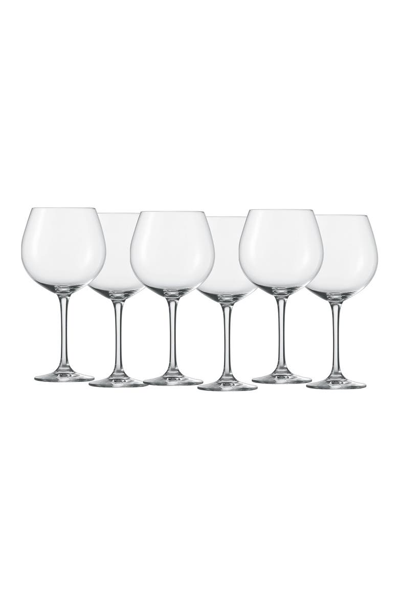 Schott Zwiesel Classico Set of 6 Claret Wine Glasses, Main, color, CLEAR