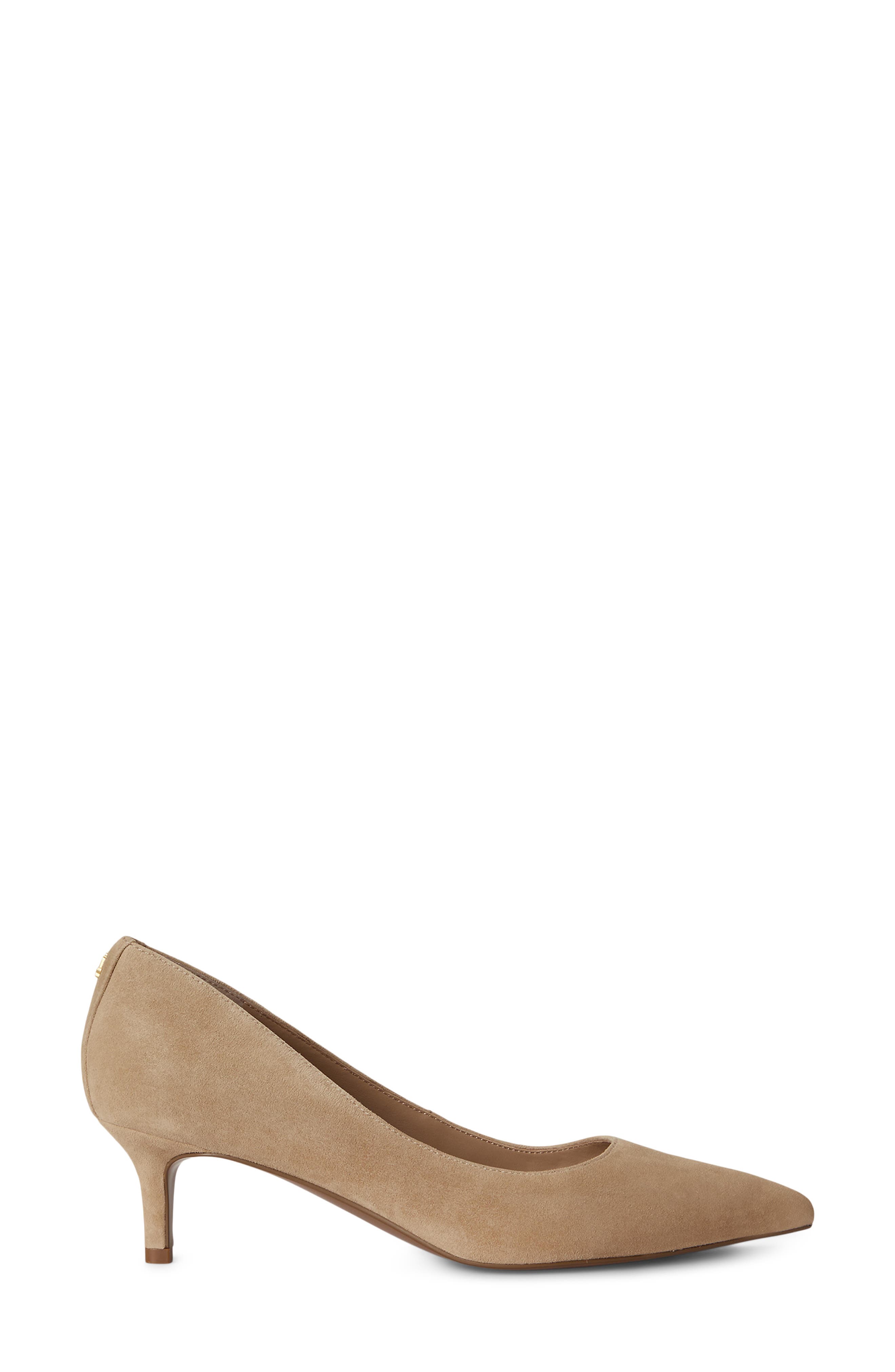 Ralph Lauren Adrienne Pointed Toe Pump, Alternate, color, Tan