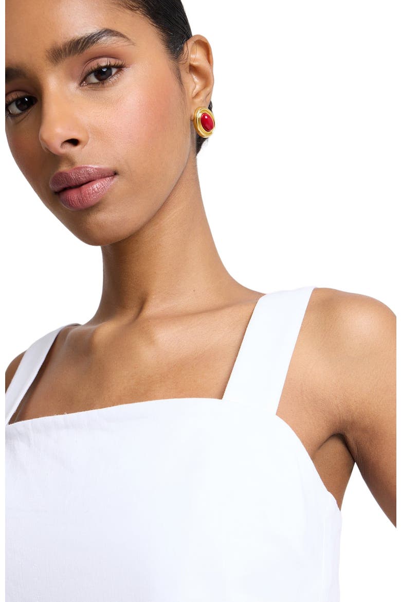 Open Back Shell Top, Alternate, color, White