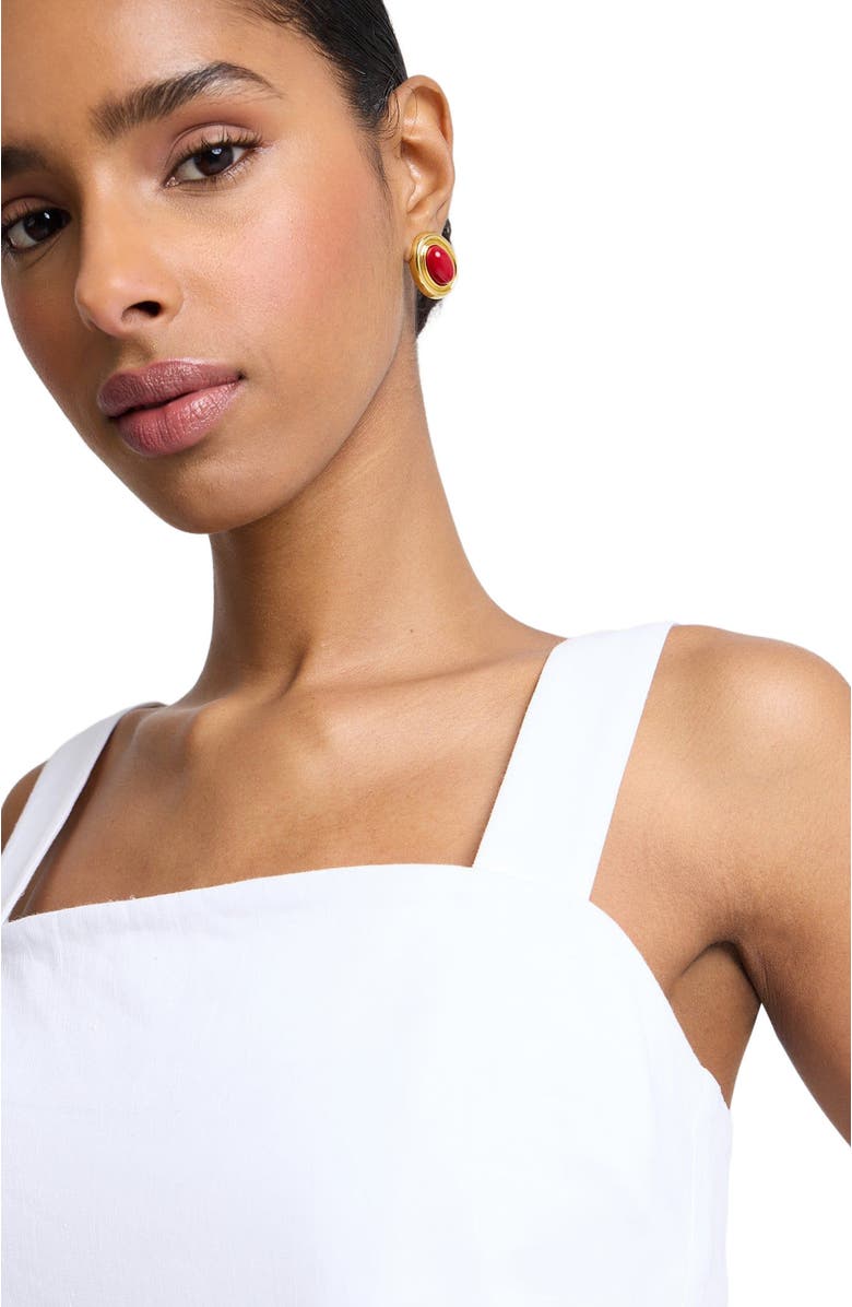 Onia Open Back Shell Top, Alternate, color, White