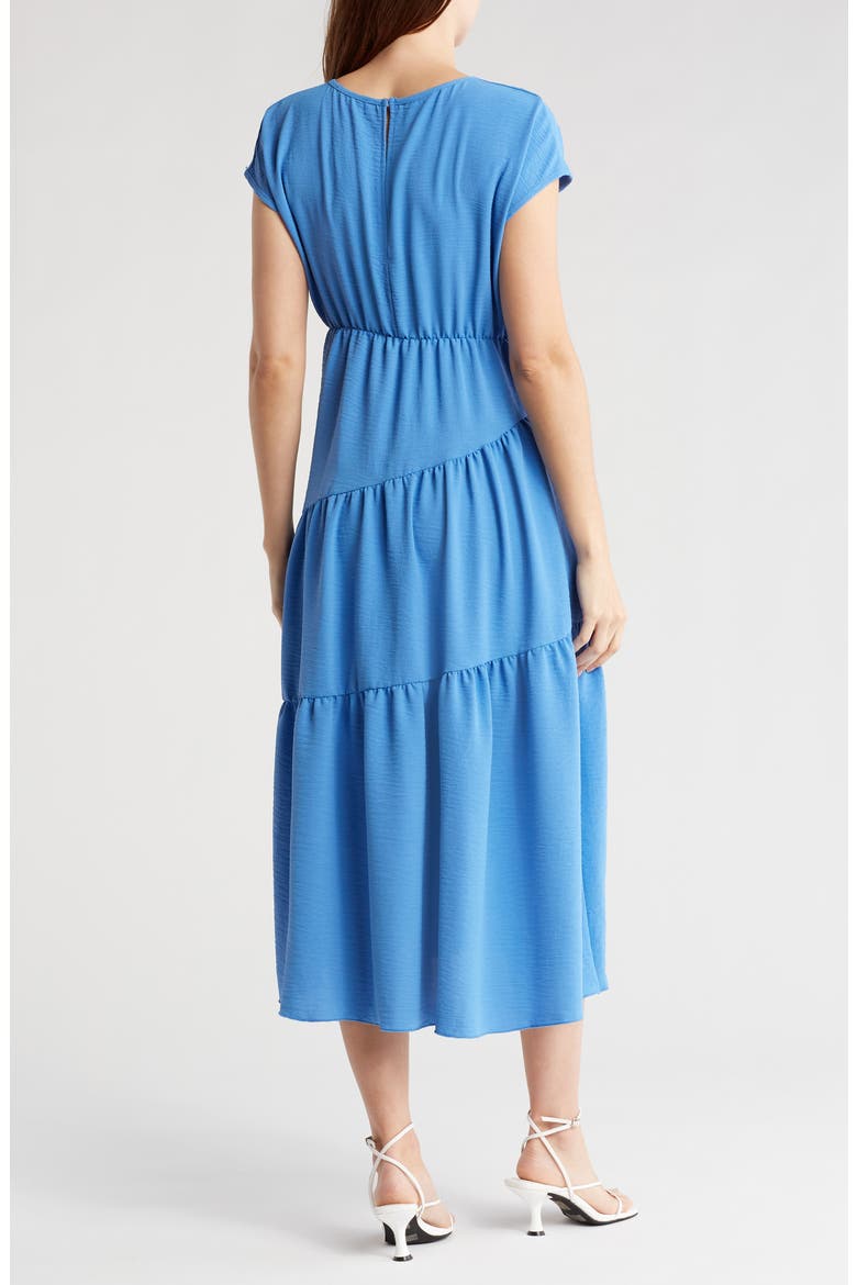 Tiered Midi Dress, Alternate, color, DENIM