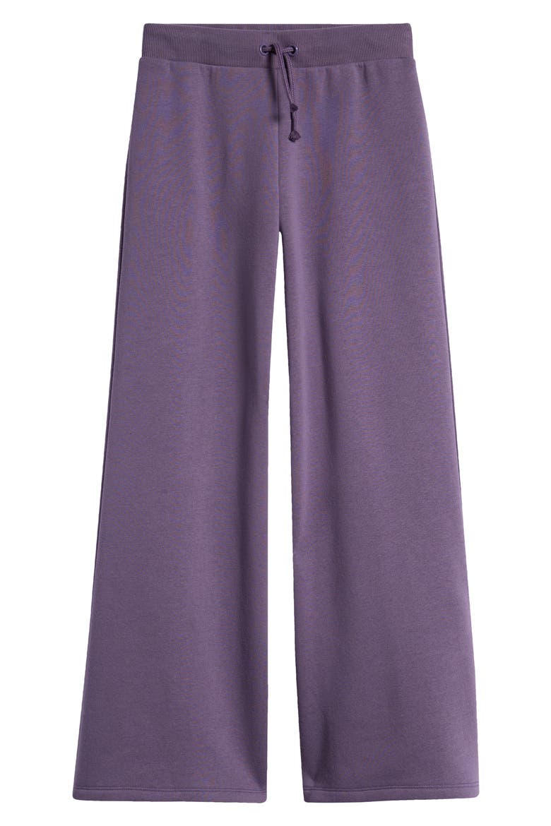 Kids' Wide Leg Fleece Sweatpants, Main, color, PURPLE MONTANA