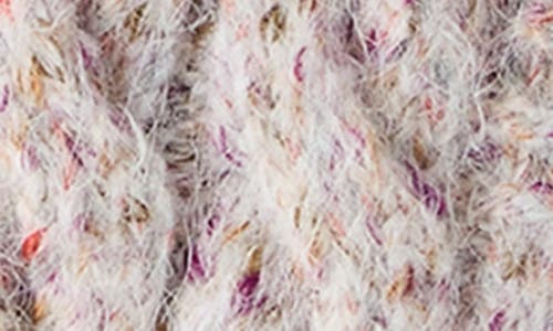 Steve Madden Kieva Cable Stitch Short Sleeve Sweater In Brown