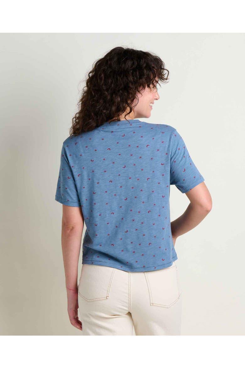 Women's Boundless Jersey Short Sleeve Crew, Alternate, color, Pacific Blue Print