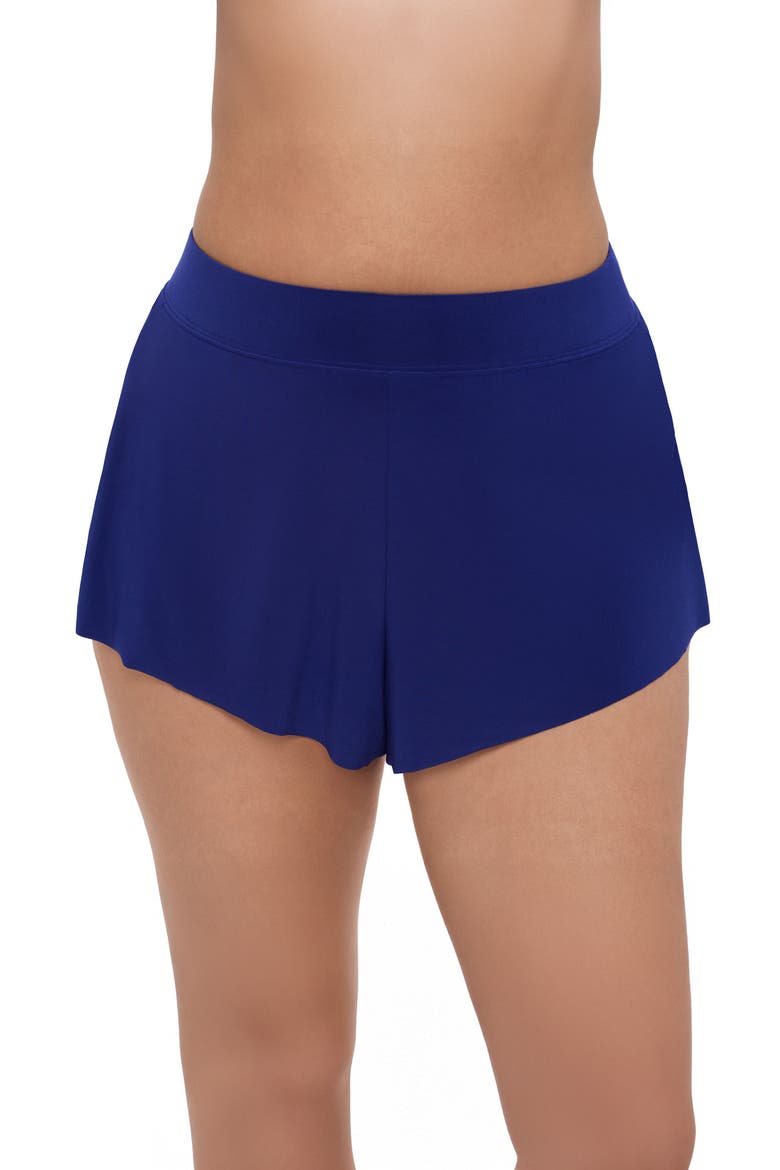 Mid-Rise Drape Control Swim Short, Main, color, Ink