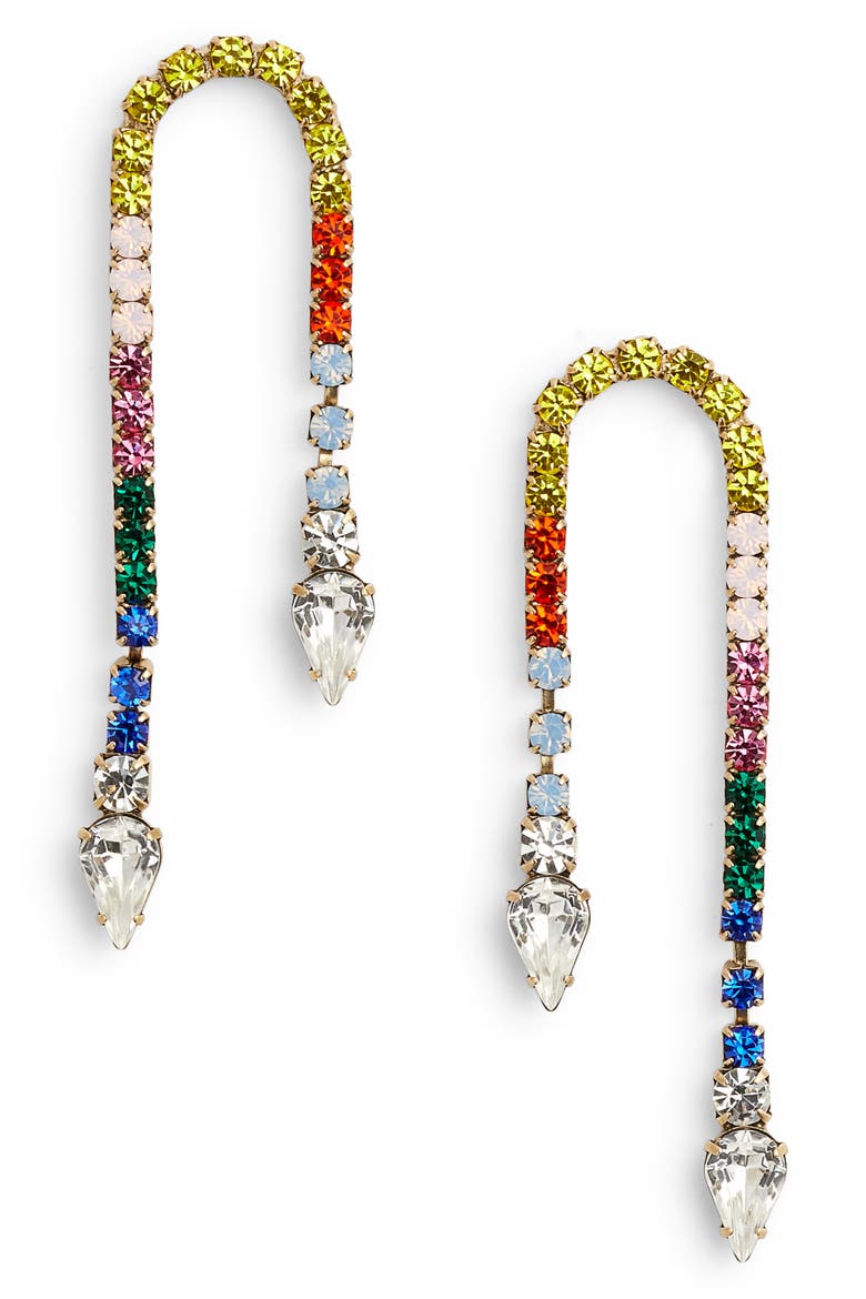Lidia Drop Earrings, Main, color, GOLD MULTI