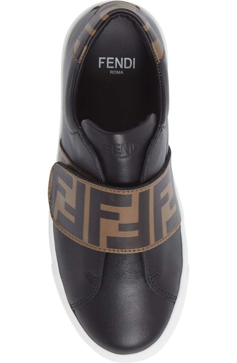 Fendi Kids' FF Logo Low Top Sneaker, Alternate, color,