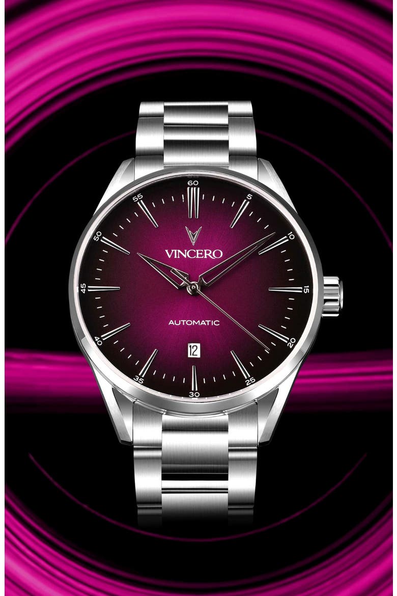 Icon Quasar Edition Automatic Bracelet Watch, 41mm, Alternate, color, QUASAR