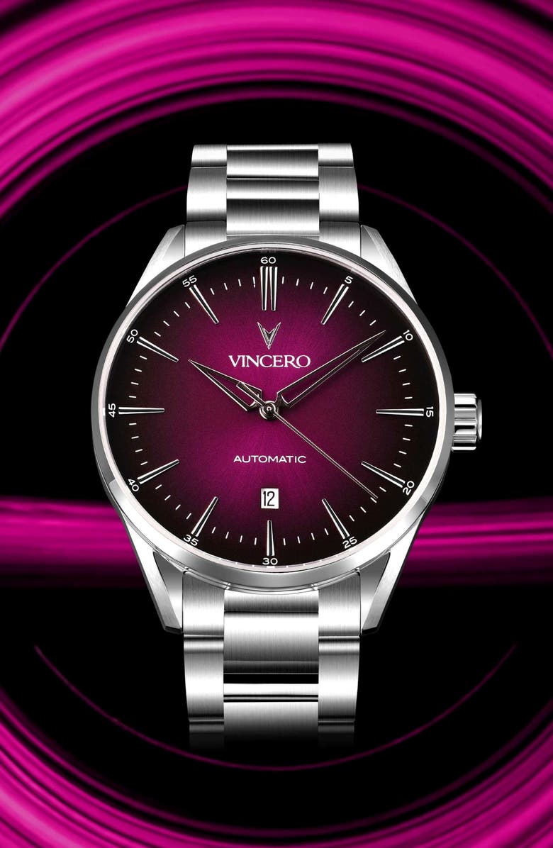 Vincero Icon Quasar Edition Automatic Bracelet Watch, 41mm, Alternate, color, Quasar