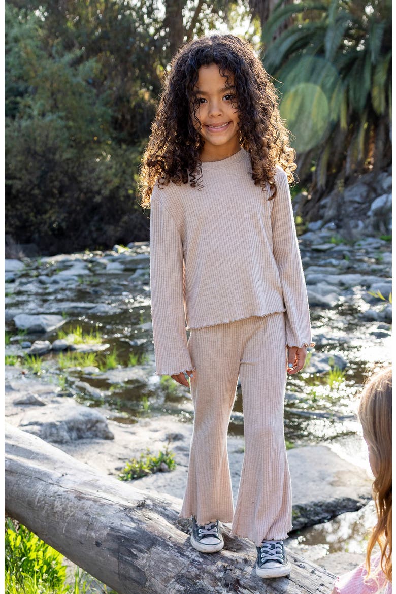 Meadow Bell Bottom Pants, Alternate, color, COCOA