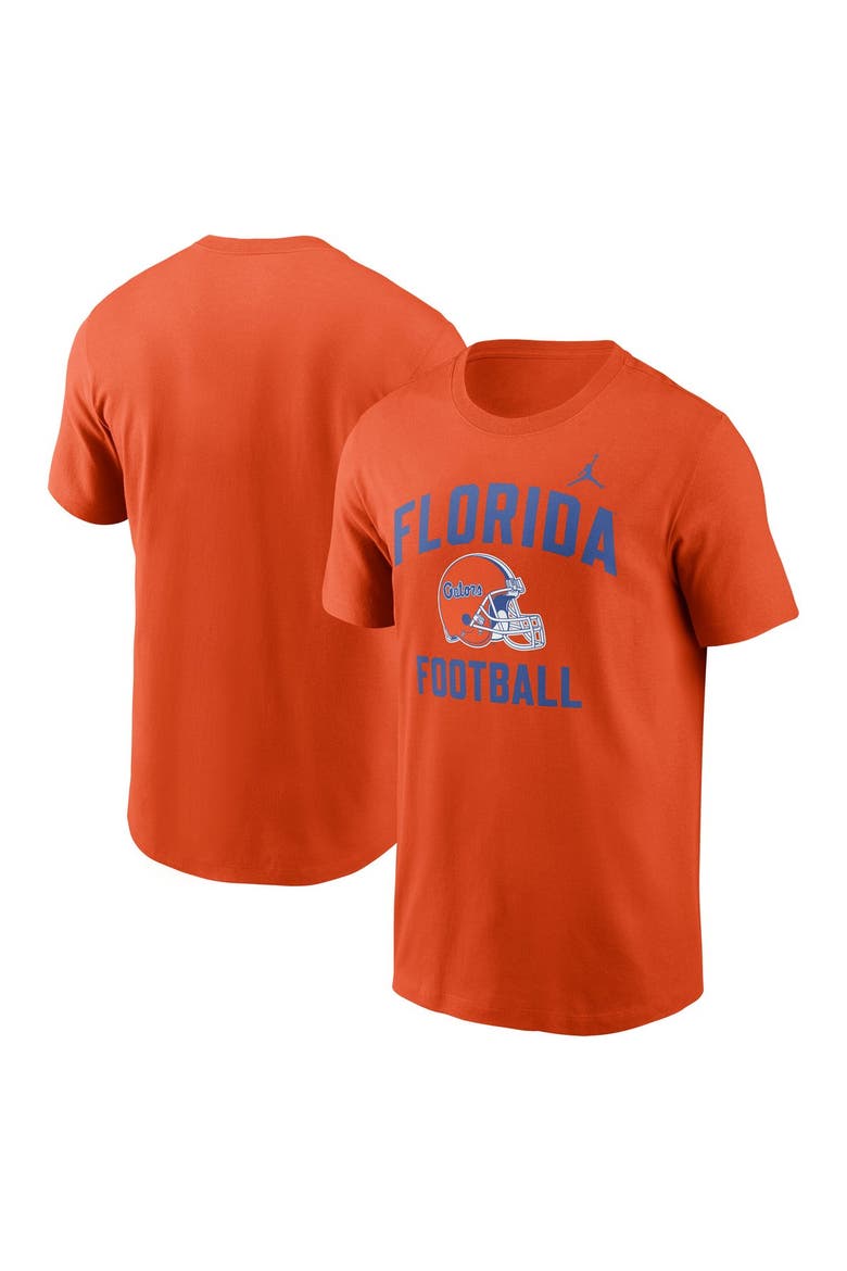 Men's Jordan Brand Orange Florida Gators Campus Football Helmet T-Shirt, Main, color, Orange