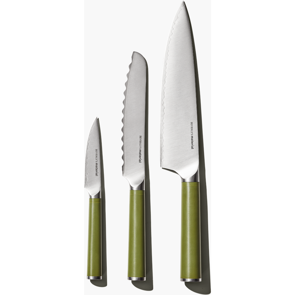 Material The Trio Of Knives In Sage
