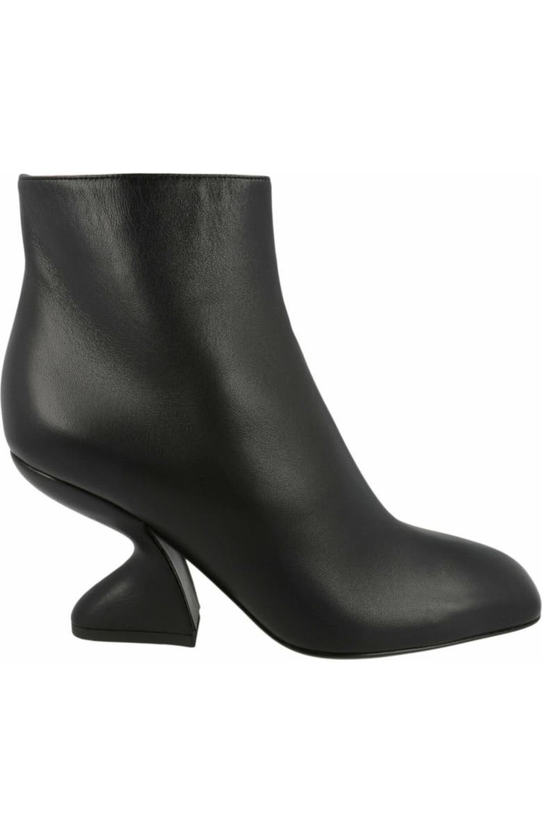 FERRAGAMO Sal Leather Boot, Alternate, color, Black