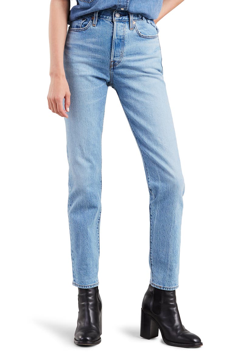 Levi's® Wedgie Icon Fit High Waist Ankle Jeans, Main, color, BRIGHT SIDE