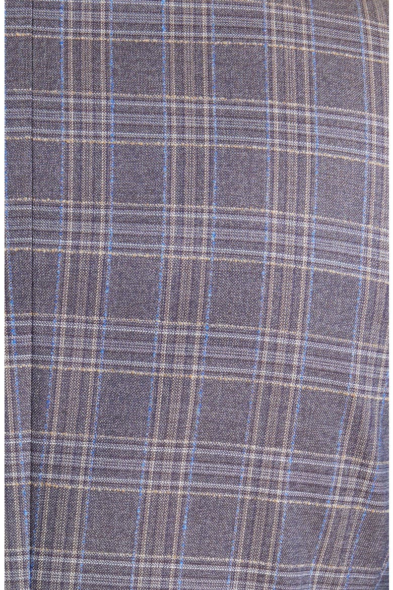 Hutson Plaid Wool Sport Coat, Alternate, color, PURPLE/ NAVY