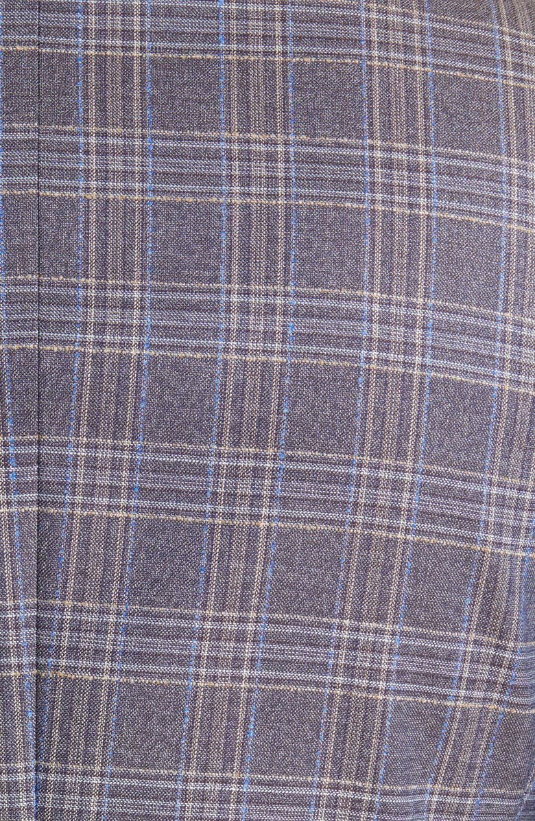 BOSS Hutson Plaid Wool Sport Coat, Alternate, color, 