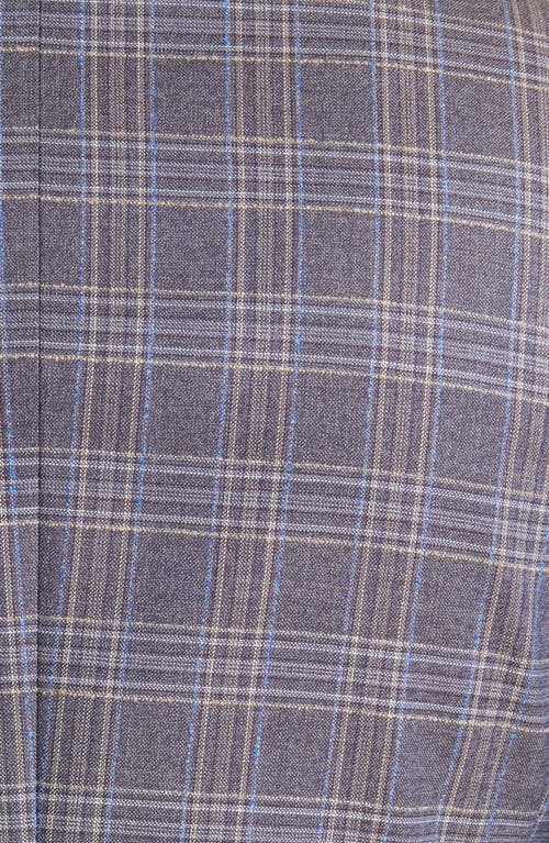 Shop Hugo Boss Boss Hutson Plaid Wool Sport Coat In Purple/navy
