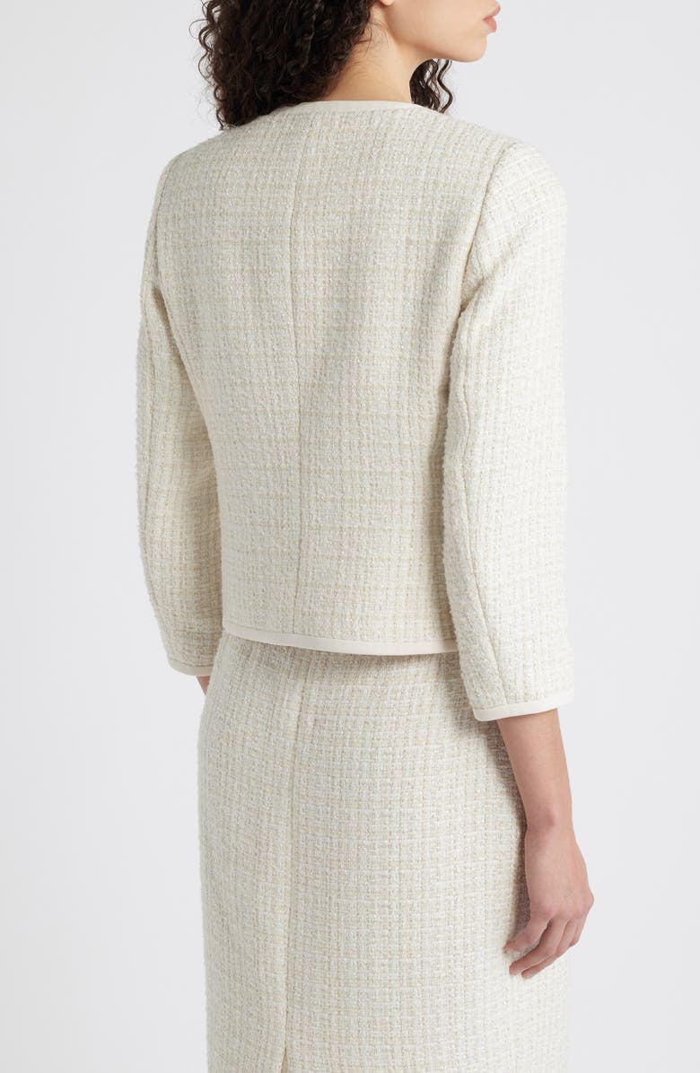 Anne Klein Button Tweed Jacket, Alternate, color, 