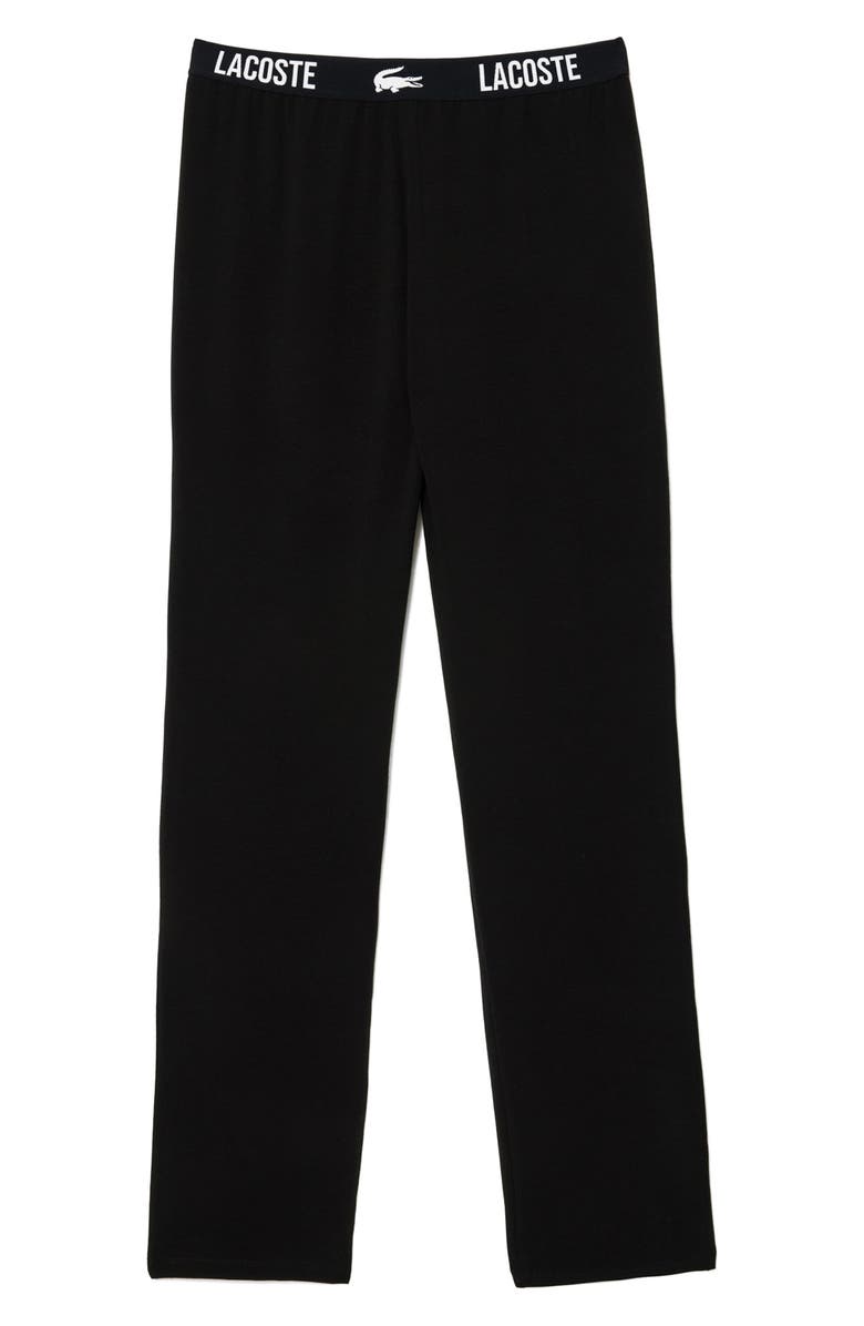 Lacoste Pajama Pants, Alternate, color, Black
