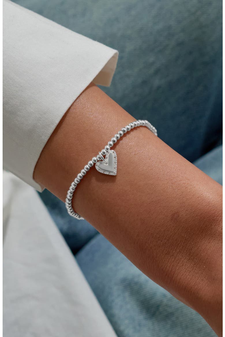A Little 'Here's To Your Next Chapter' Bracelet In Silver Plating, Alternate, color, Metallic Silver