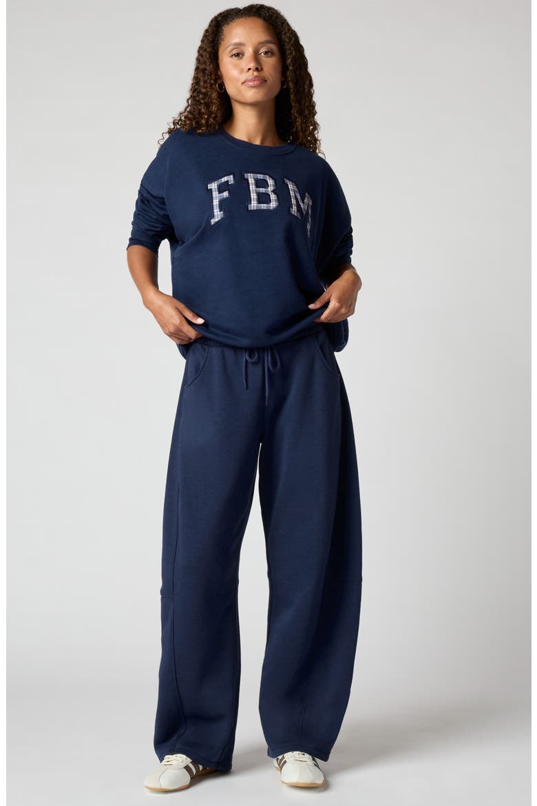 Graphic Oversized Sweatshirt, Alternate, color, NAVY