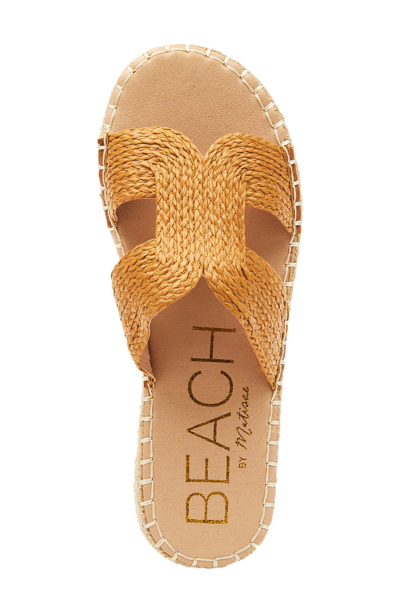Cool Off Espadrille Platform Slide Sandal, Alternate, color, TAN FABRIC