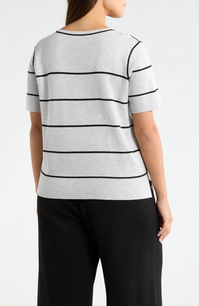 Lysse Odessa Reversible Knit Top, Alternate, color, Black/ Pearl Grey Melange