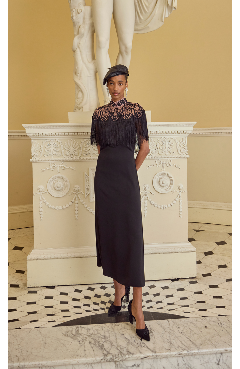 Temperley London Cordelle Dress, Alternate, color, Black