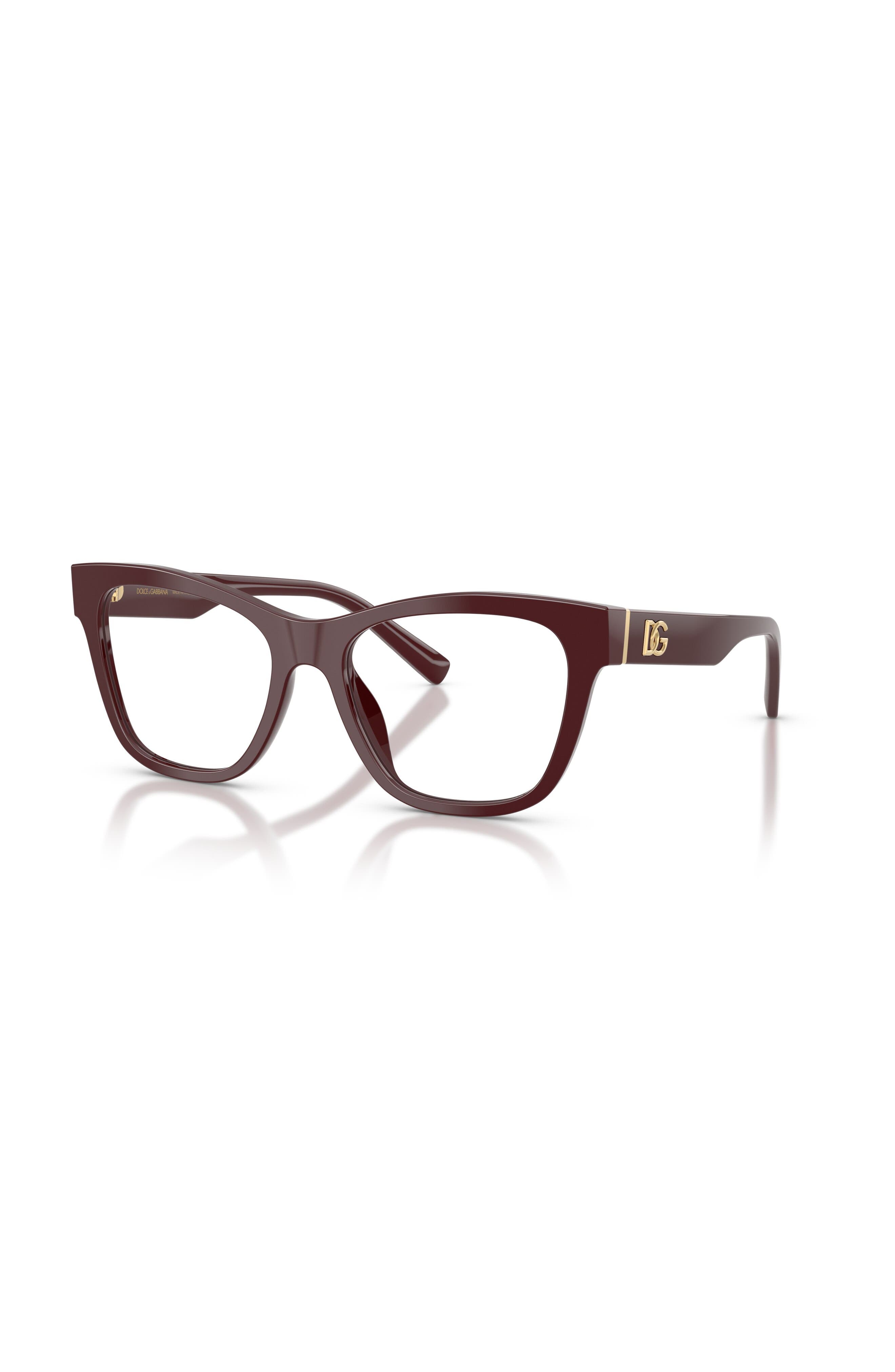 Dolce & Gabbana Dolce&gabbana 53mm Square Optical Glasses In Brown