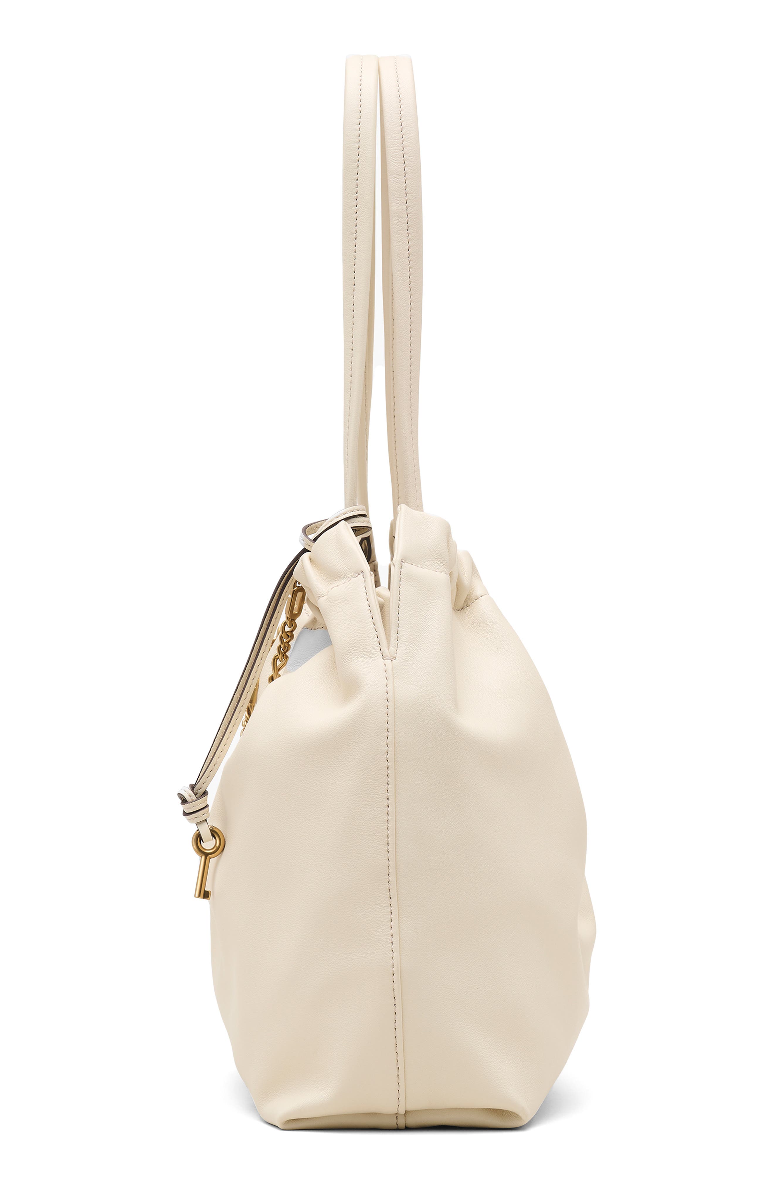 The Cristina Leather Tote, Alternate, color, IVORY