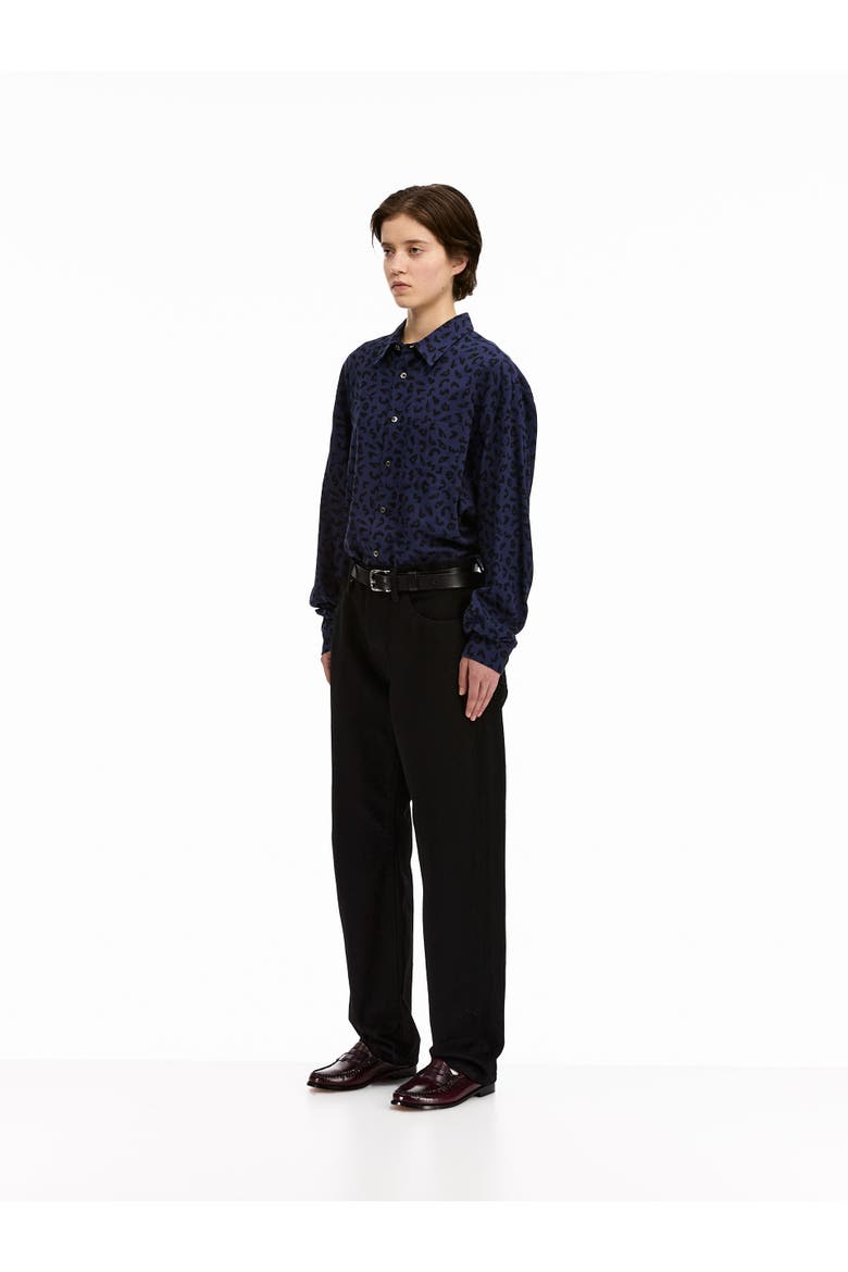 Leopard Shirt, Alternate, color, Navy