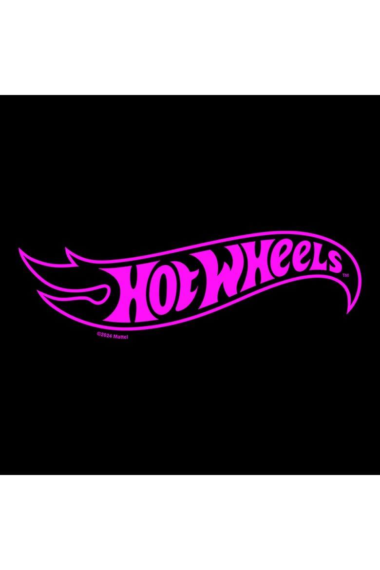 Boy's Hot Wheels Classic Pink Logo  Graphic T-Shirt, Alternate, color, Black