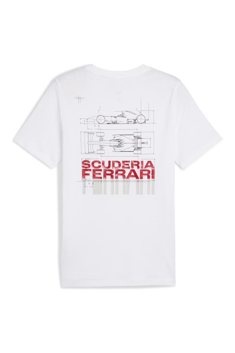 Scuderia Ferrari Sportswear Car Graphic T-Shirt, Alternate, color, PUMA WHITE