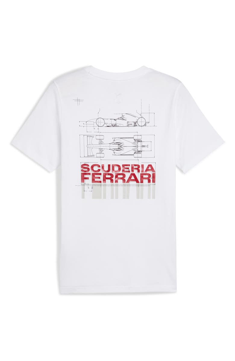 PUMA Scuderia Ferrari Sportswear Car Graphic T-Shirt, Alternate, color, Puma White