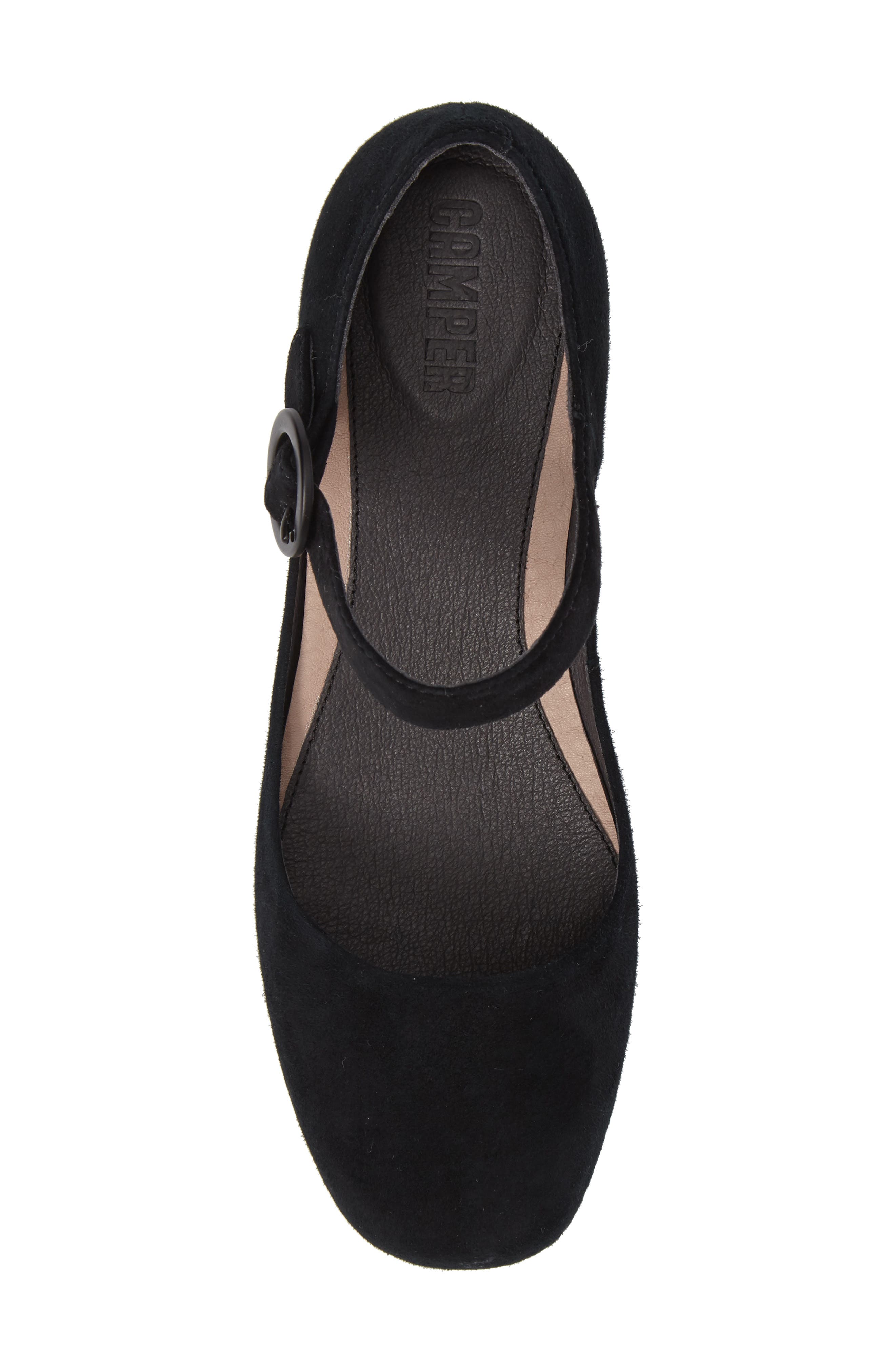 Serena Mary Jane Flat, Alternate, color, BLACK LEATHER
