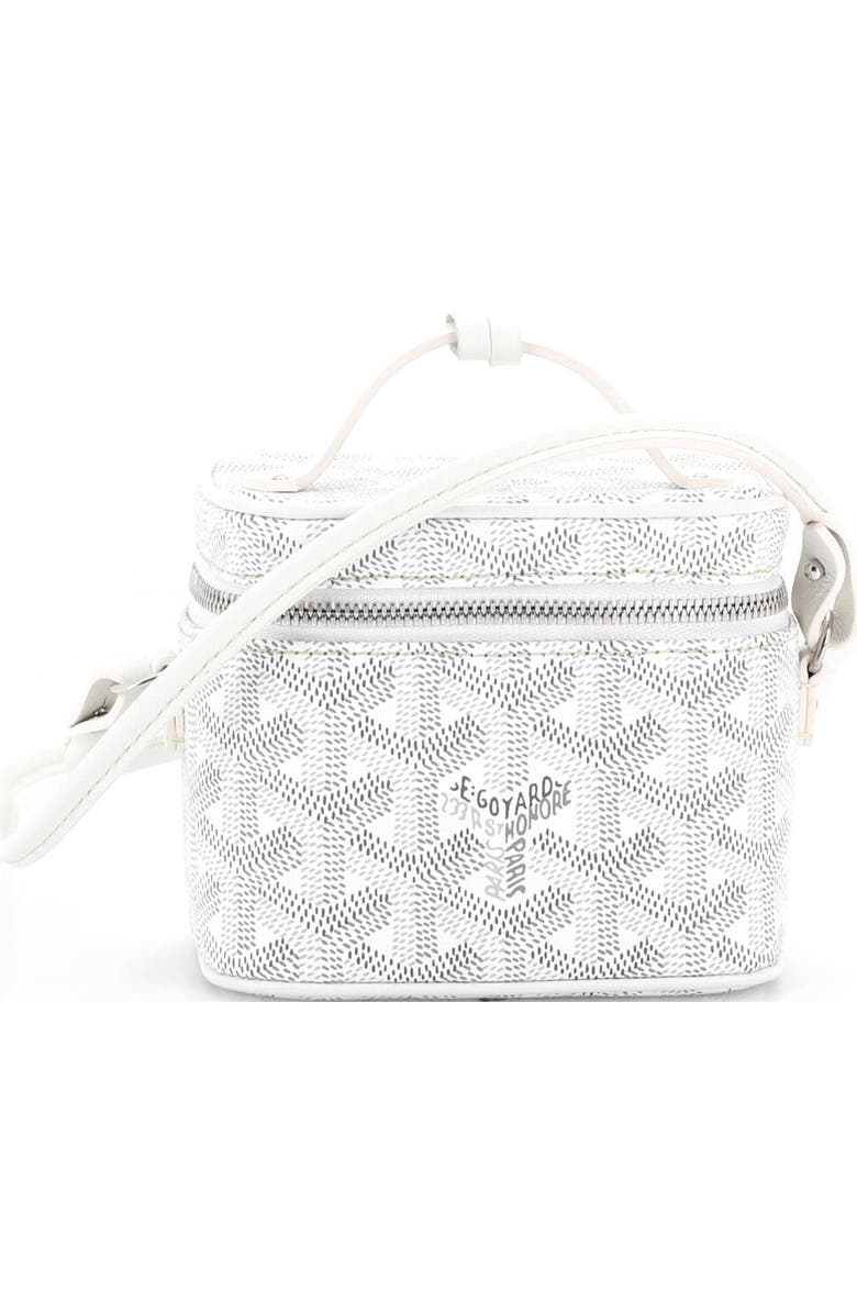 Pre-Owned Goyard Muse Vanity Case Coated Canvas Mini, Main, color, White