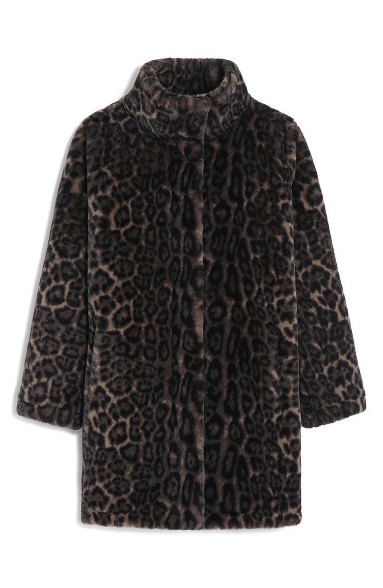 Apparis Blair Leopard Pluche<sup>™</sup> Faux Fur Coat, Alternate, color, Dark Leopard