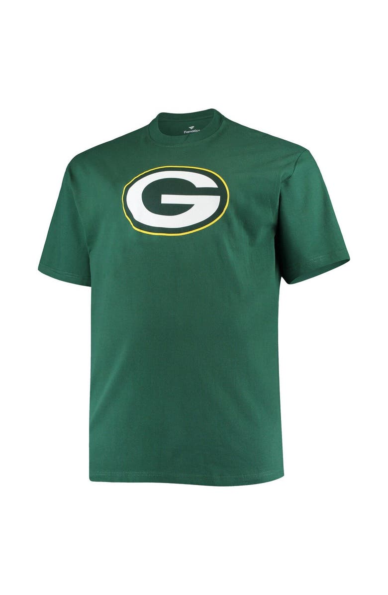FANATICS Men's Fanatics Branded Aaron Rodgers Green Green Bay Packers Big & Tall Player Name & Number T-Shirt, Alternate, color, 