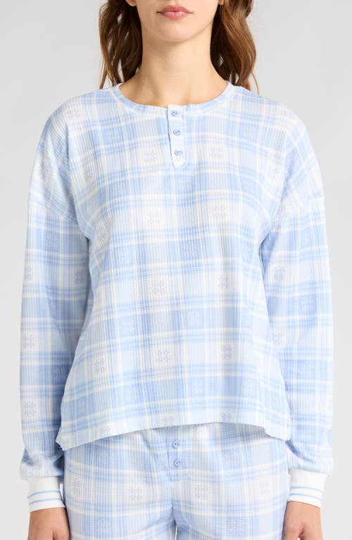 PJ SALVAGE PJ SALVAGE WAFFLE KNIT HENLEY PAJAMAS