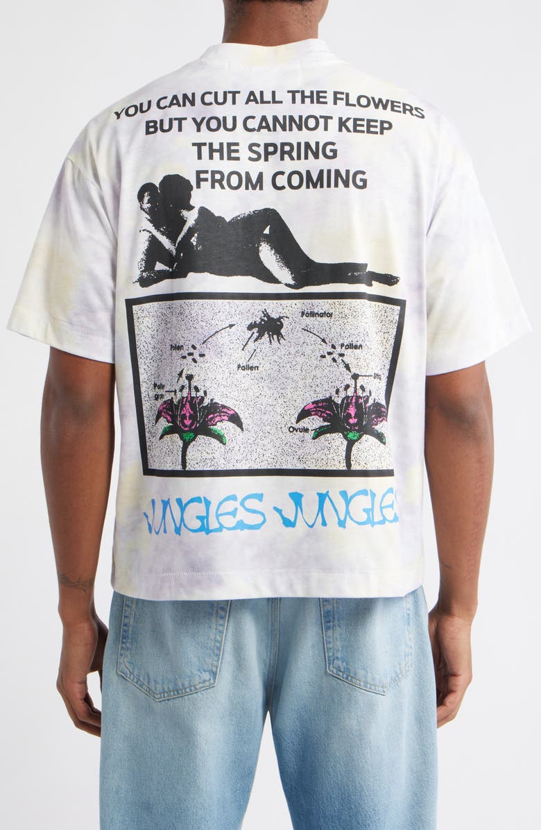 JUNGLES Plant Sex Tie Dye Cotton Graphic T-Shirt, Alternate, color, Tie Dye