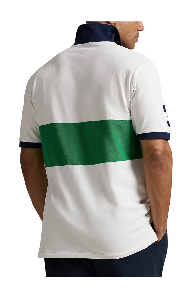 Polo Ralph Lauren Big & Tall Big Pony Mesh Polo Shirt, Alternate, color, White Multi