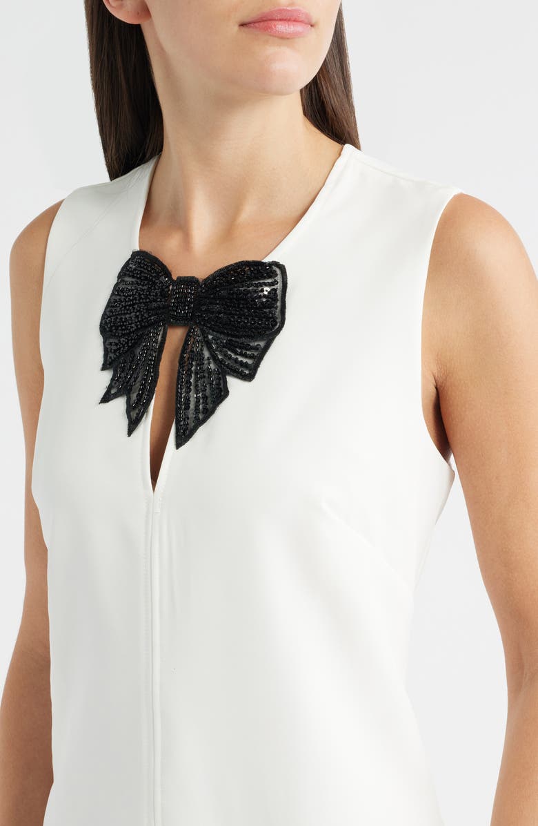 Sam Edelman Cady Bow Sleeveless Minidress, Alternate, color, White