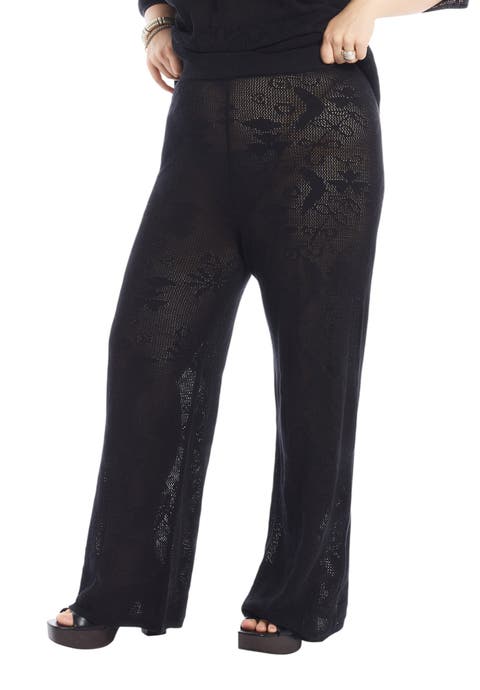 Straight Leg Jacquard Knit Pant
