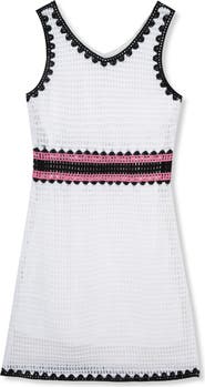 Truce Kids' Colorblock Crochet Dress