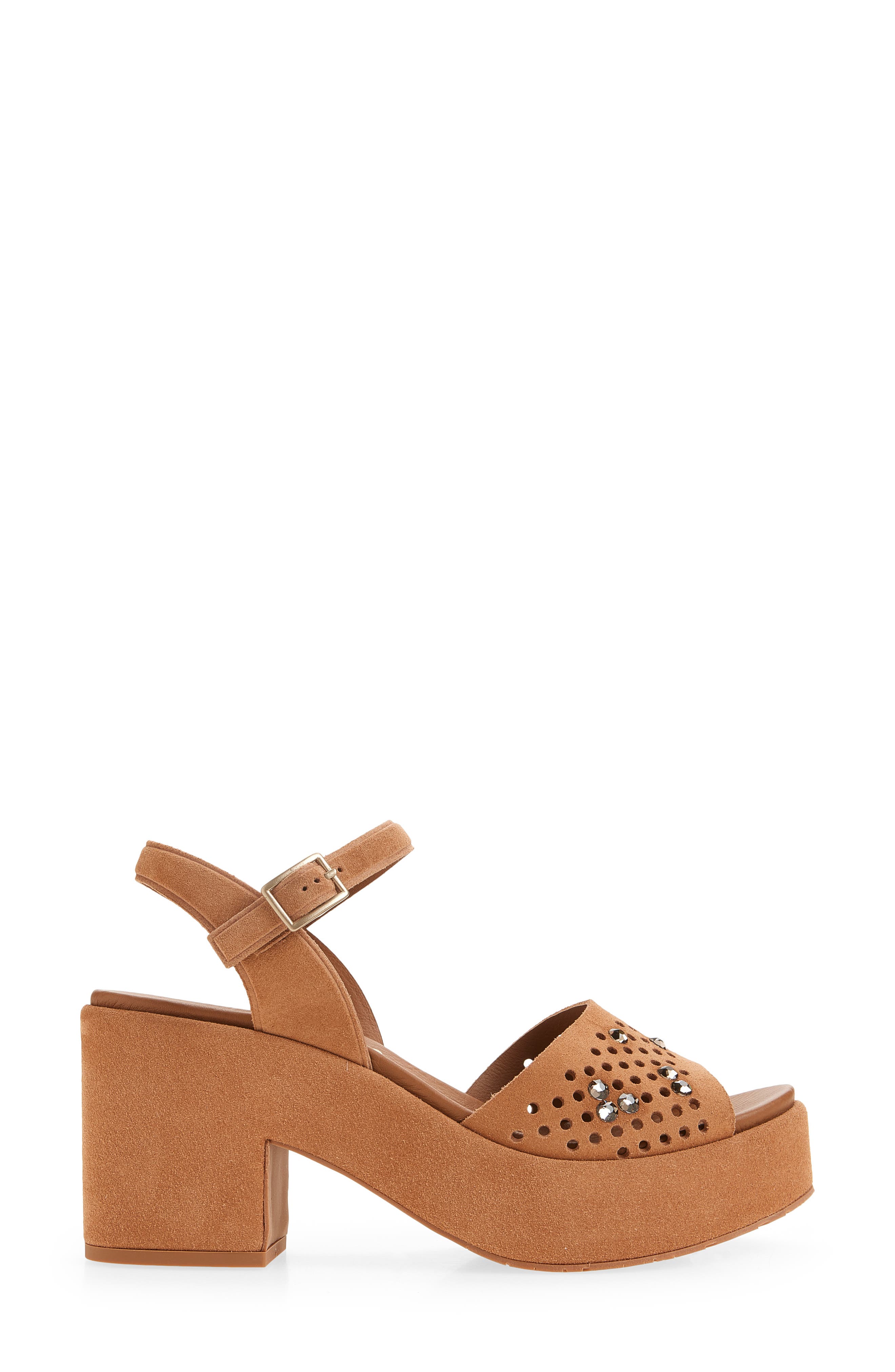 Dori Ankle Strap Platform Sandal, Alternate, color, ADOBE CASTORO