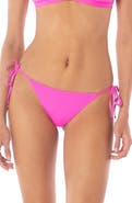 Maaji Poppy Pink Sunning Reversible Bikini Bottoms